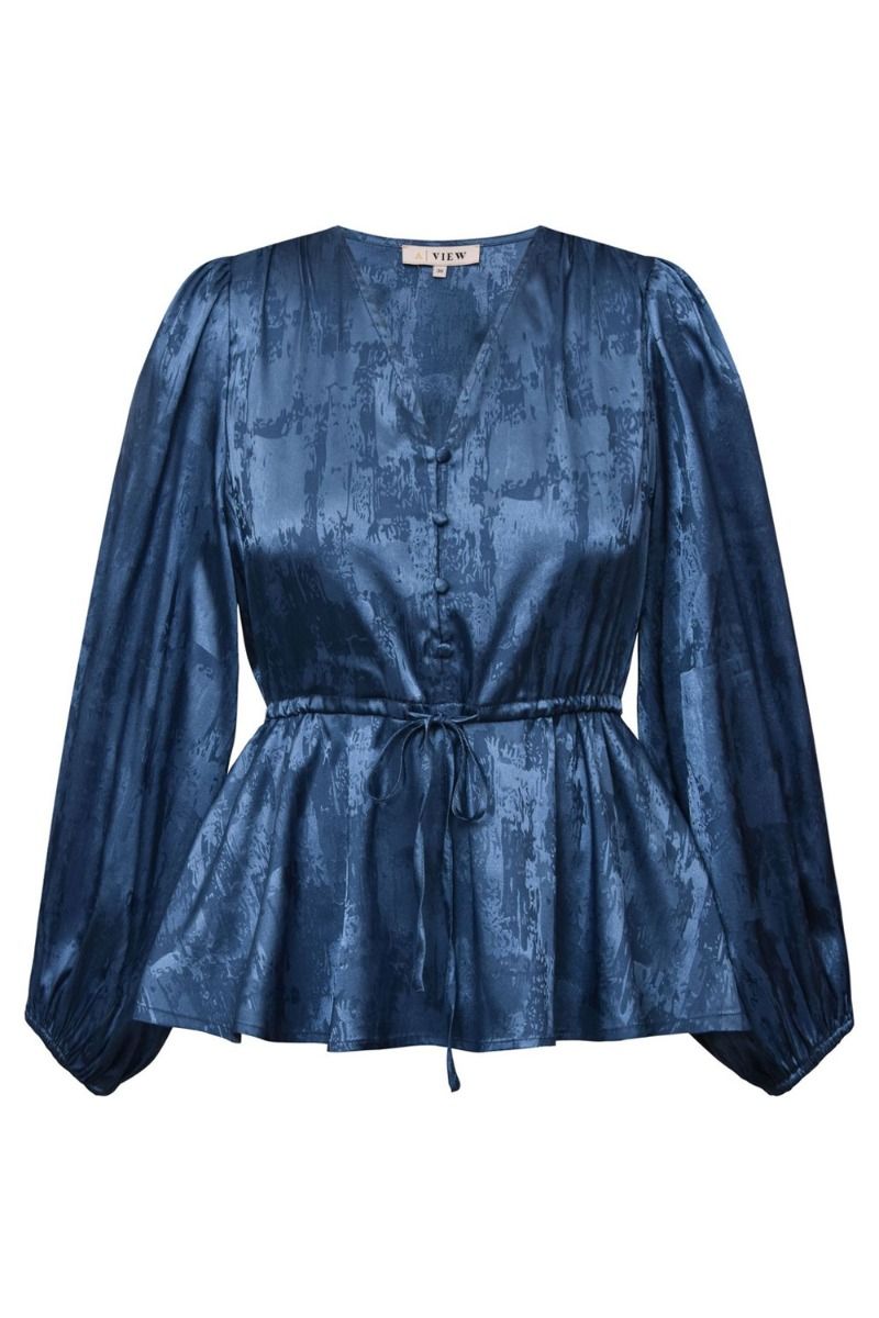 A-View - Bluse - Luna Blouse - Dusty Blue