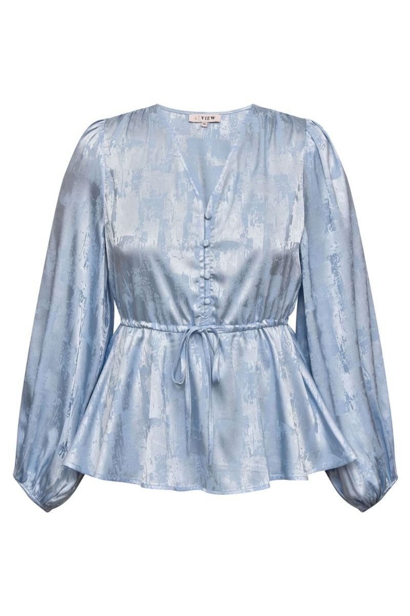 A-View - Bluse - Luna Blouse - 282 - Light Blue