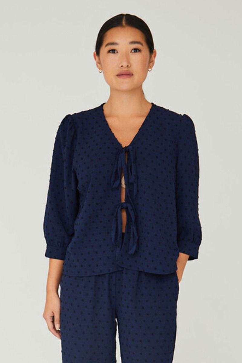 A-View - Bluse - Sif Blouse - Navy 