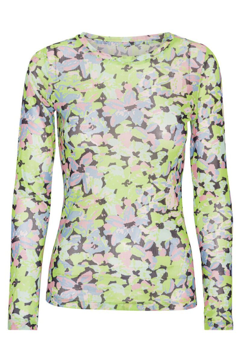 A-View - Bluse - Silka Blouse - Green Flowers