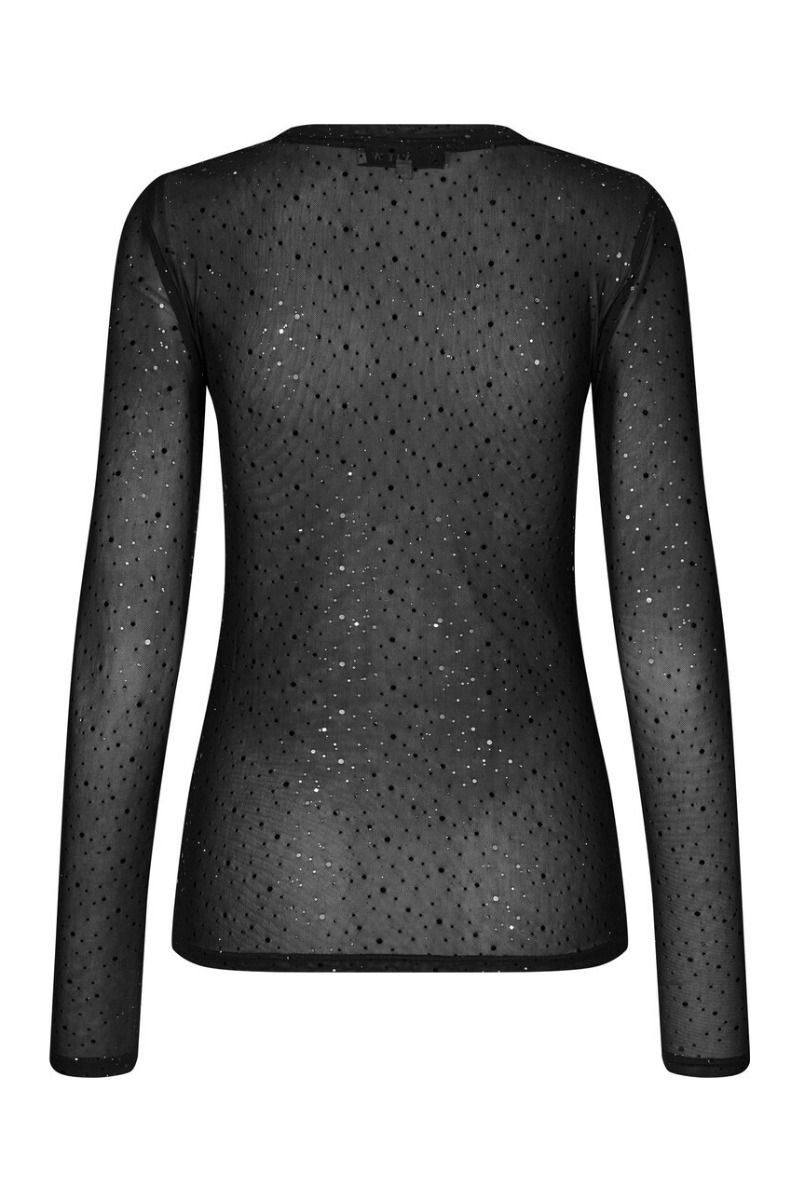 A-View - Bluse - Silke Foil Blouse - Black