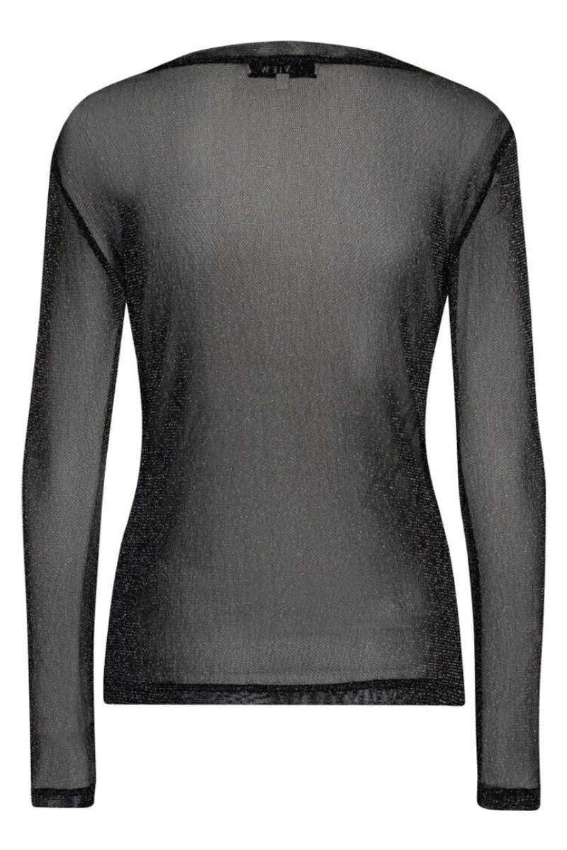 A-View - Bluse - Silke Lurex Blouse - Black