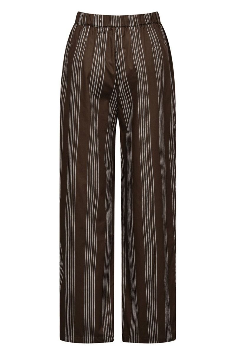 A-View - Bukser - Brenda Pants - Brown/White