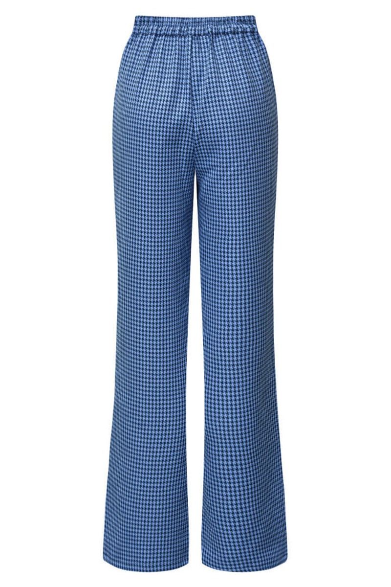 A-View - Bukser - Swan Pepita Pants - Blue