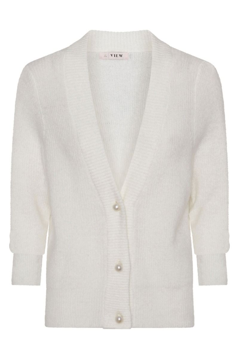 A-View - Cardigan - Omy Knit Cardigan - Off White