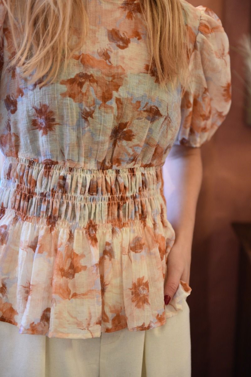 A-View - Bluse - Elena Blouse - Sand/peach