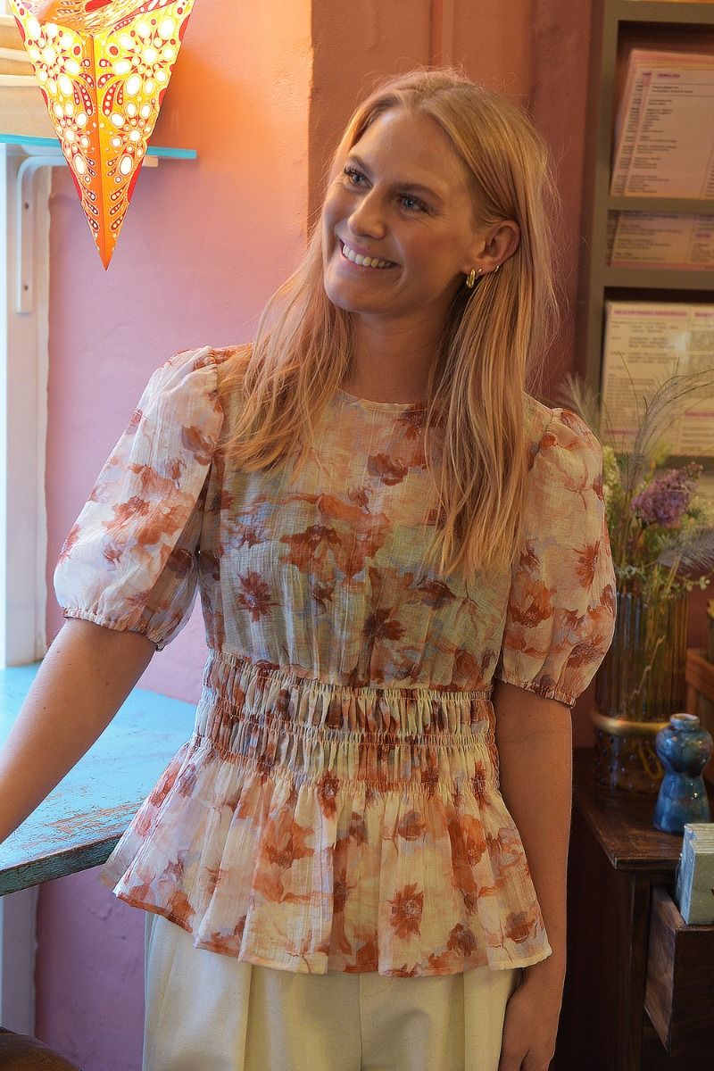 A-View - Bluse - Elena Blouse - Sand/peach