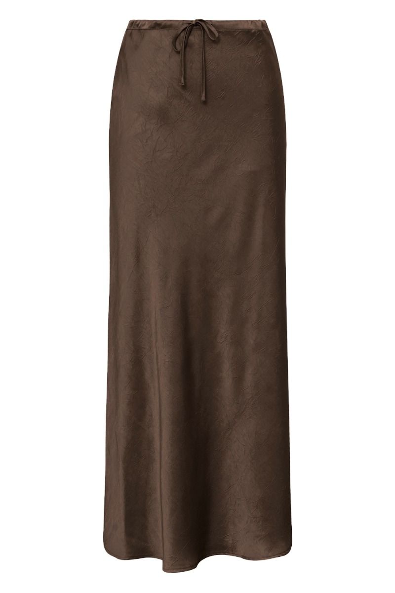 A-View - Nederdel - Emily Skirt - Dark Brown 