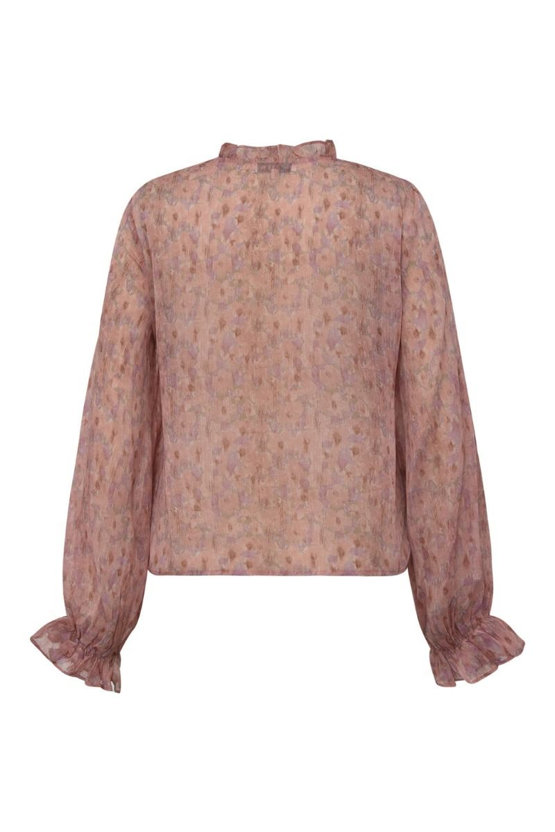 A-View - Bluse - Flounce Blouse - Old Rose