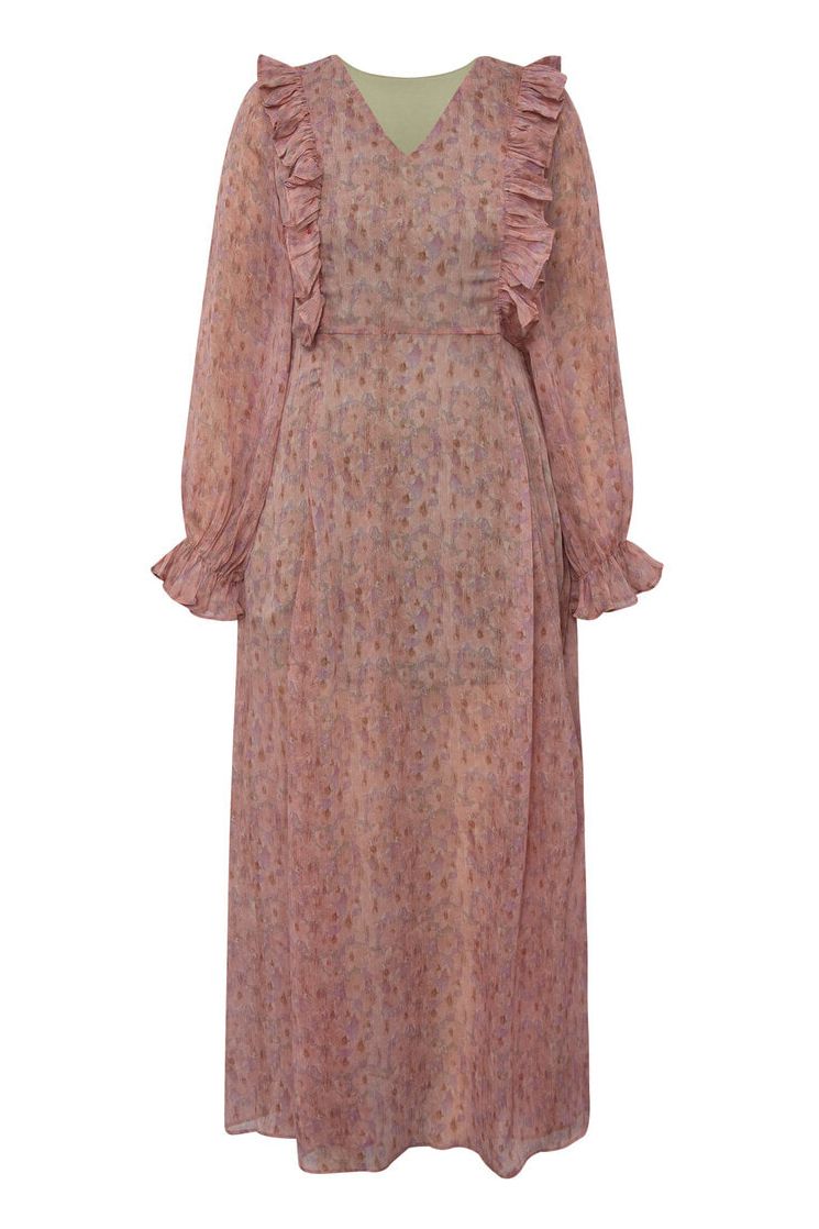 A-View - Kjole - Flounce Dress - Old Rose