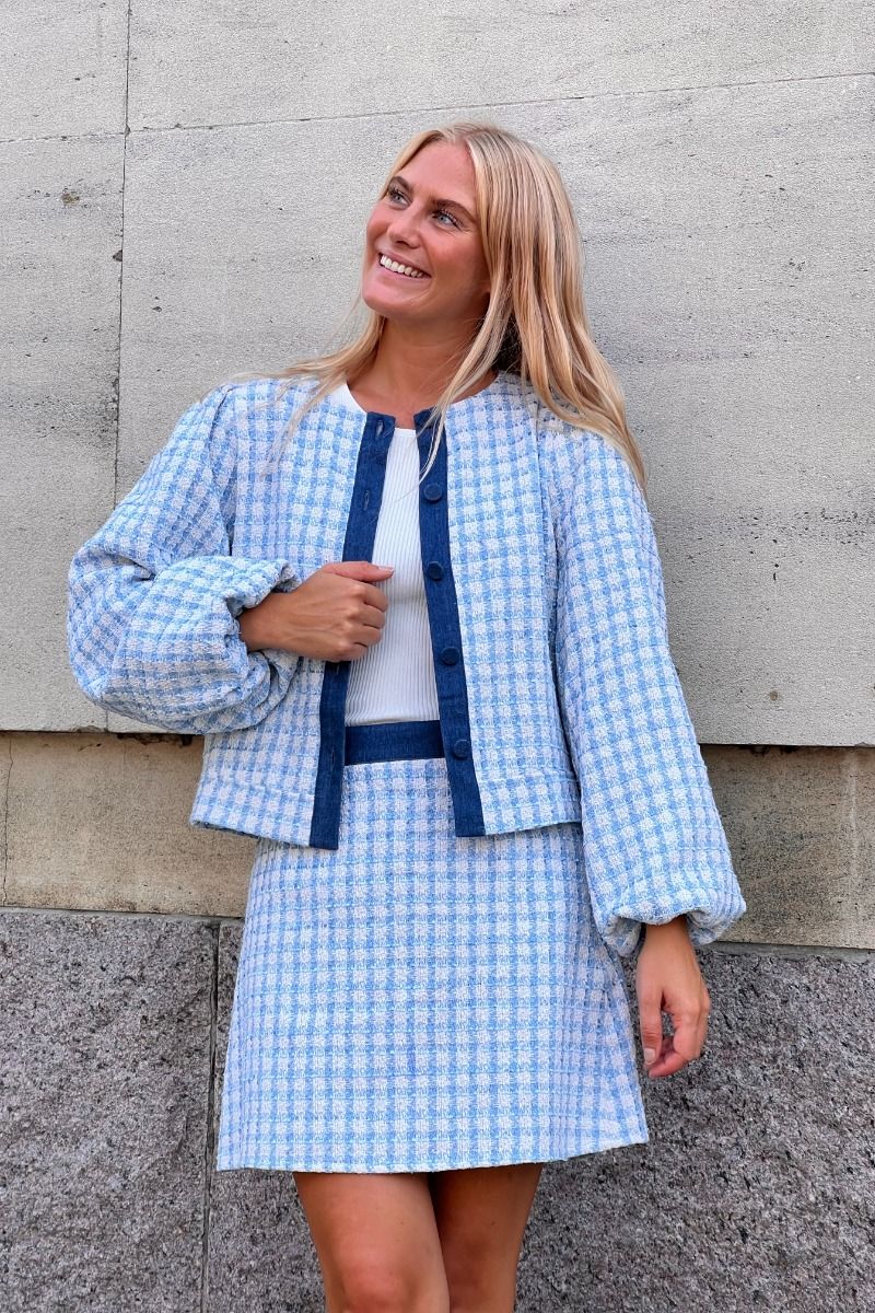 A-View - Jakke - Liberta Jacket - White/Blue