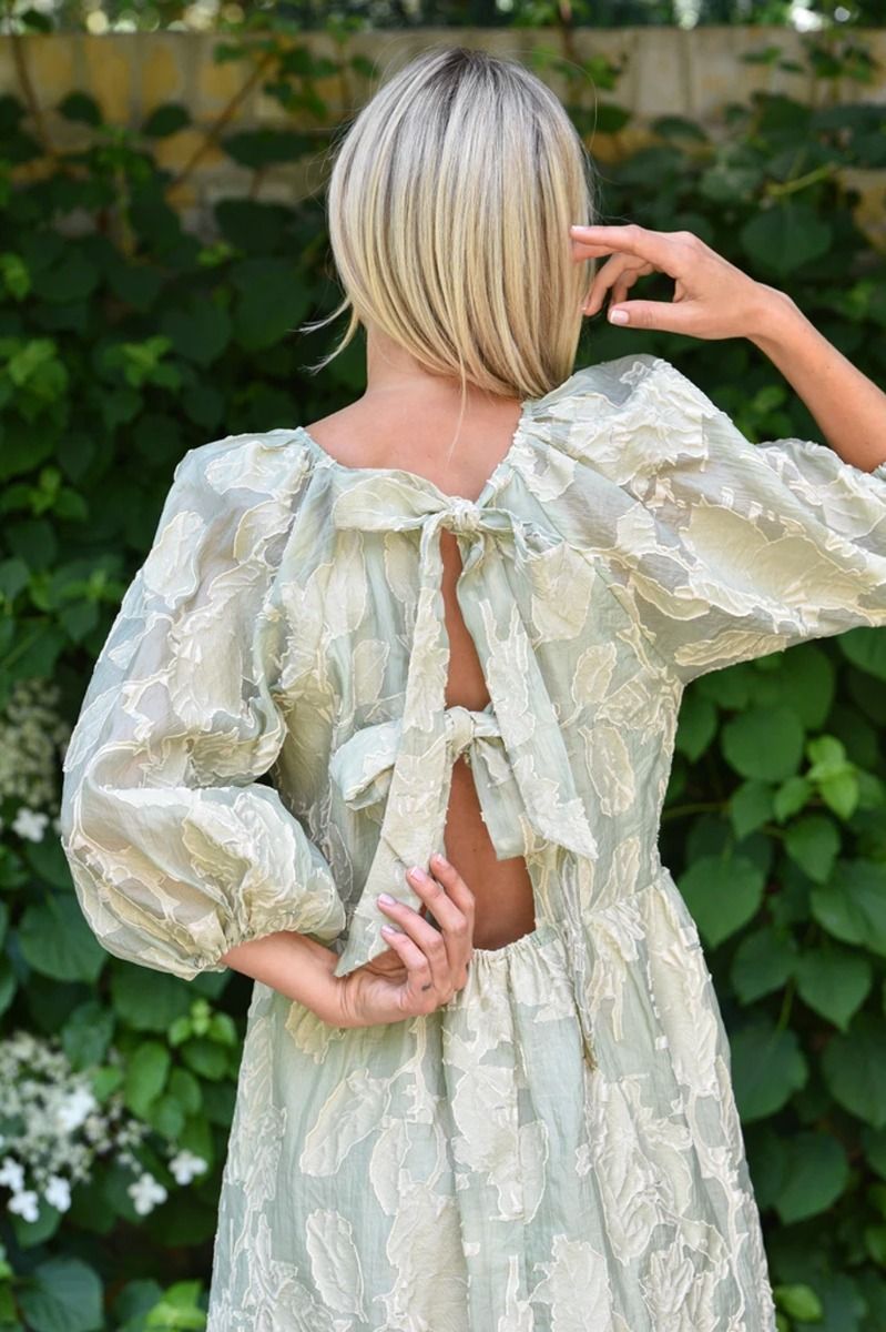 A-View - Kjole - Janah Dress - Dusty Green