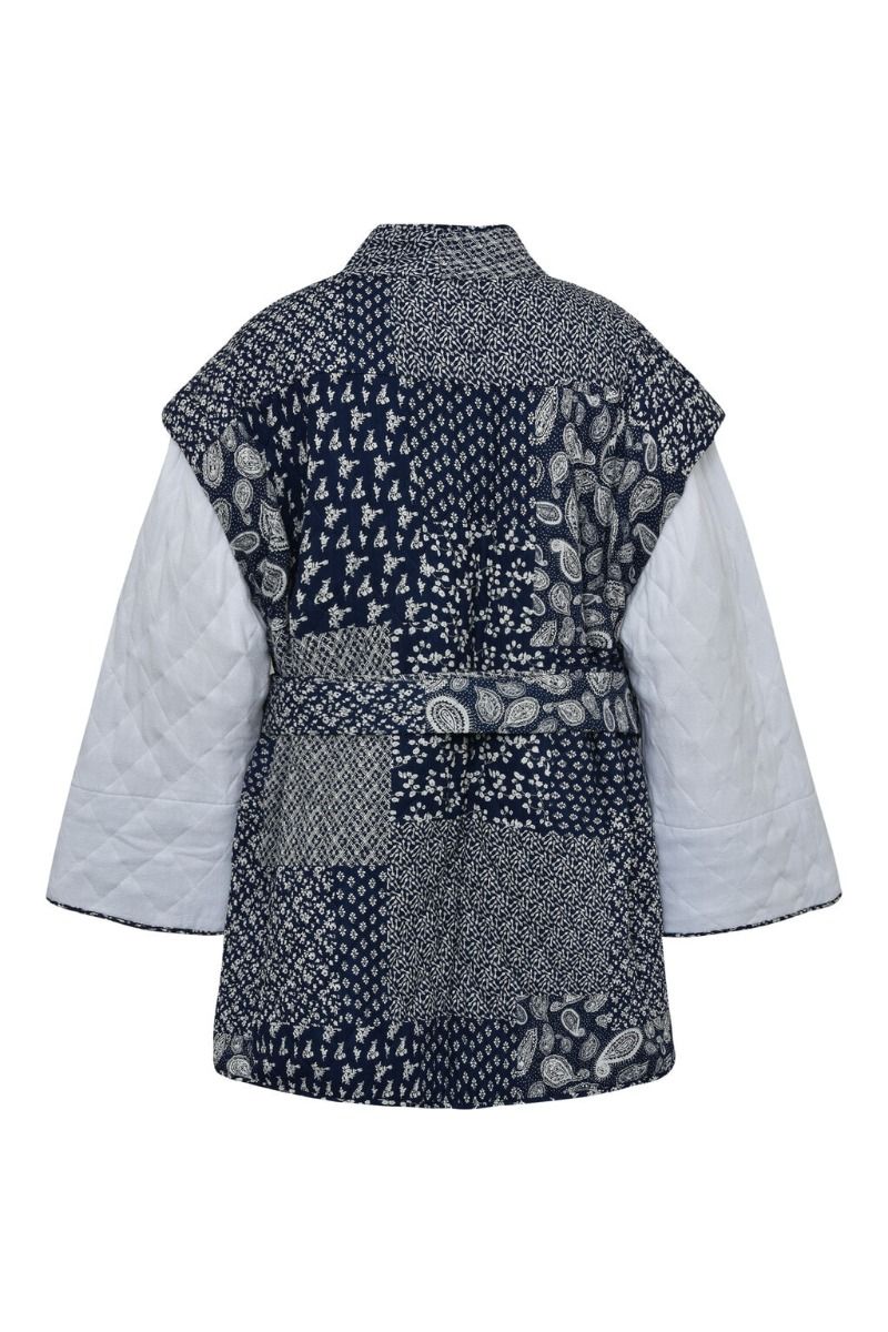 A-View - Jakke - Katie Patch Jacket - Navy/white