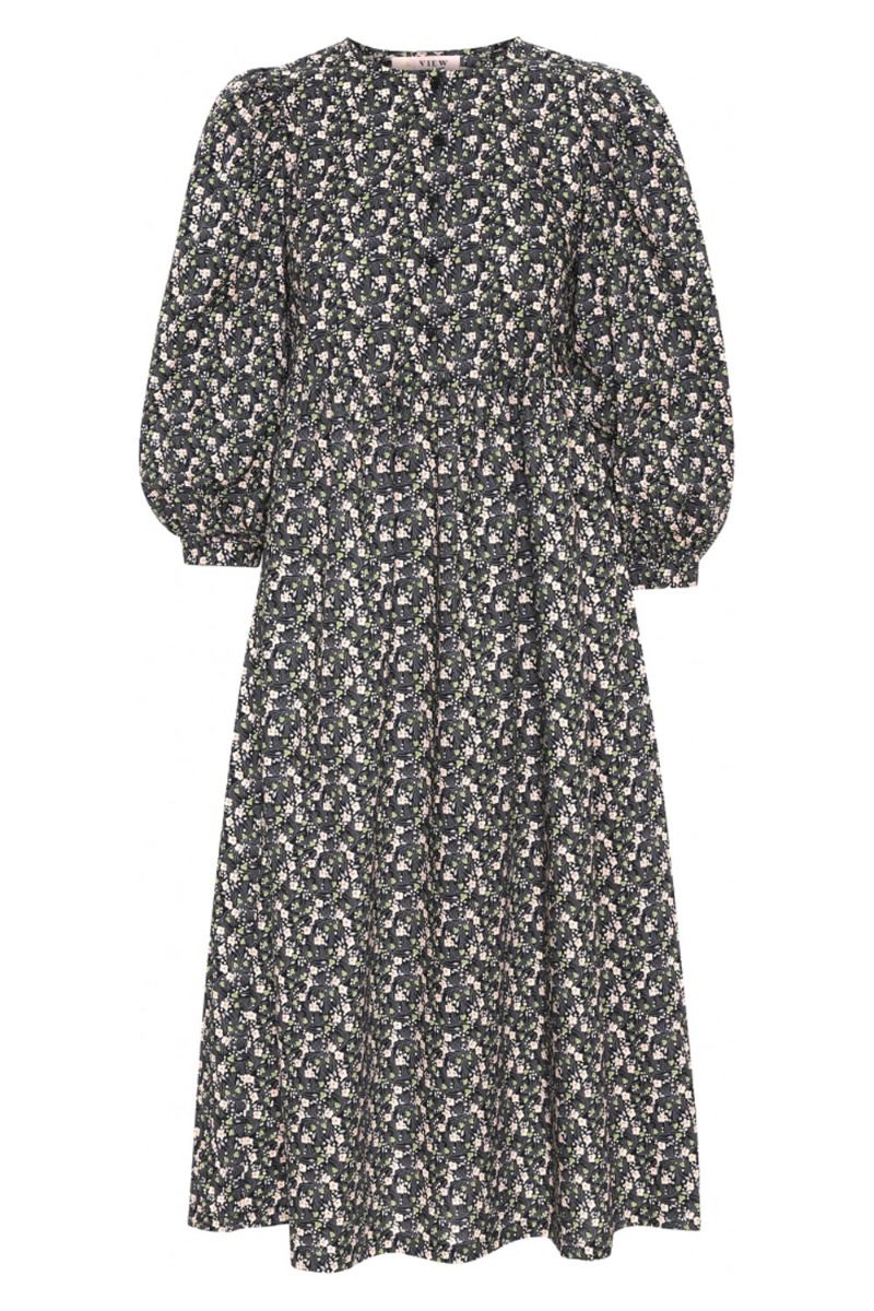 A-View - Kjole - Alice Dress - Black With Flowers