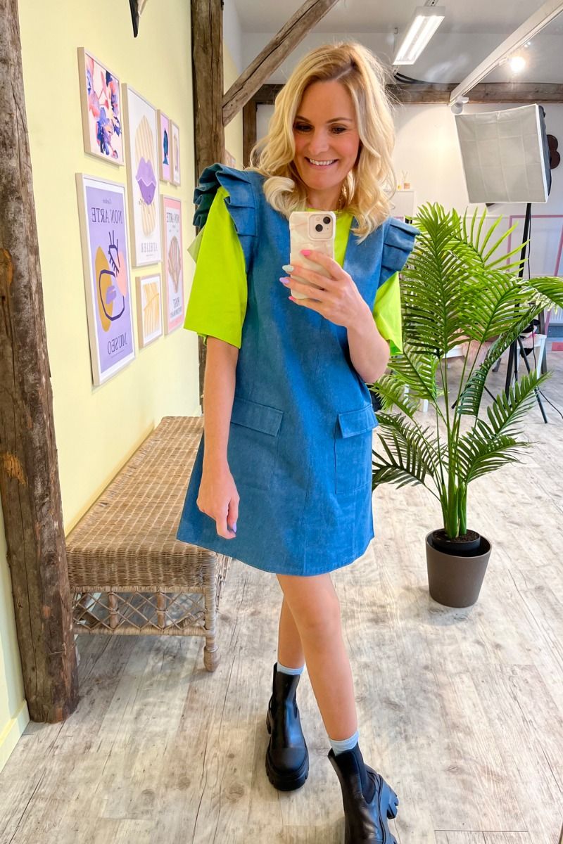 A-View - Kjole - Bina Spencer Dress - Blue