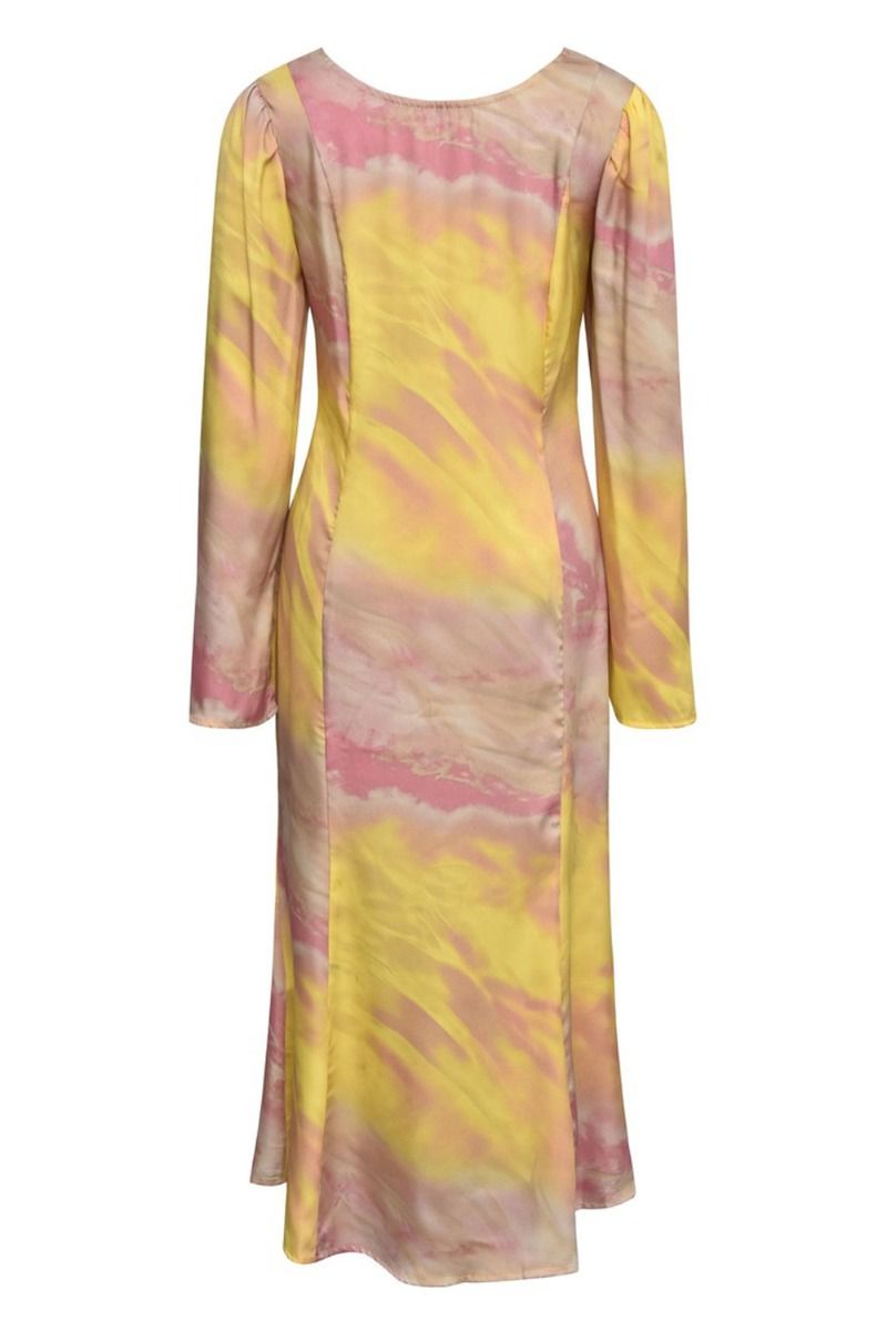 A-View - Kjole - Carina Dress - Yellow/Rose