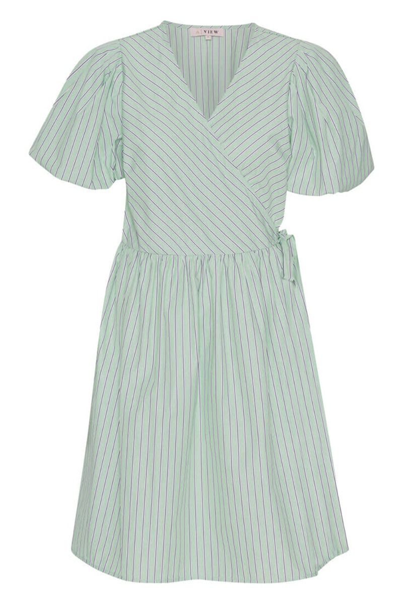 A-View - Kjole - Carola Wrap Dress - Green