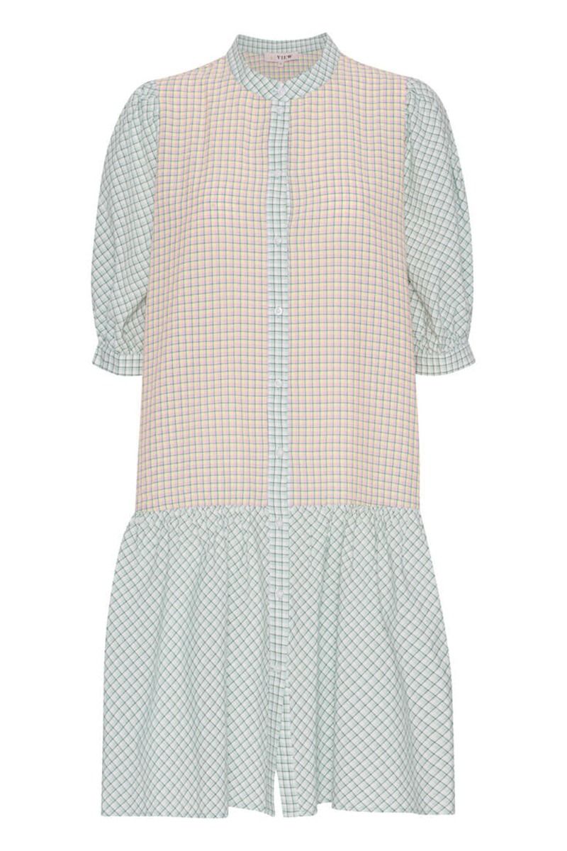 A-View - Kjole - Cenna Dress - Green/Rose