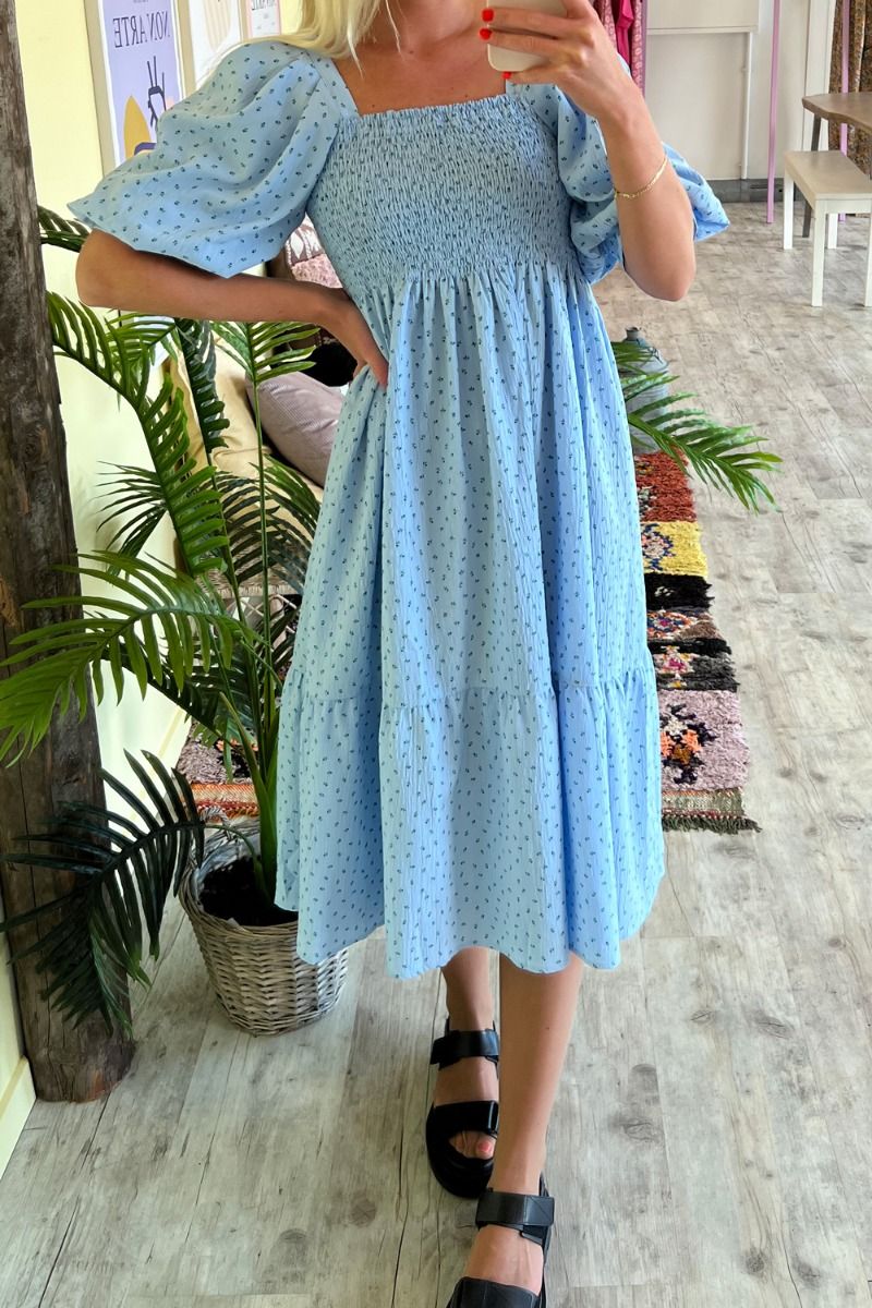 A-View - Kjole - Cheri Ditzy Dress - Blue