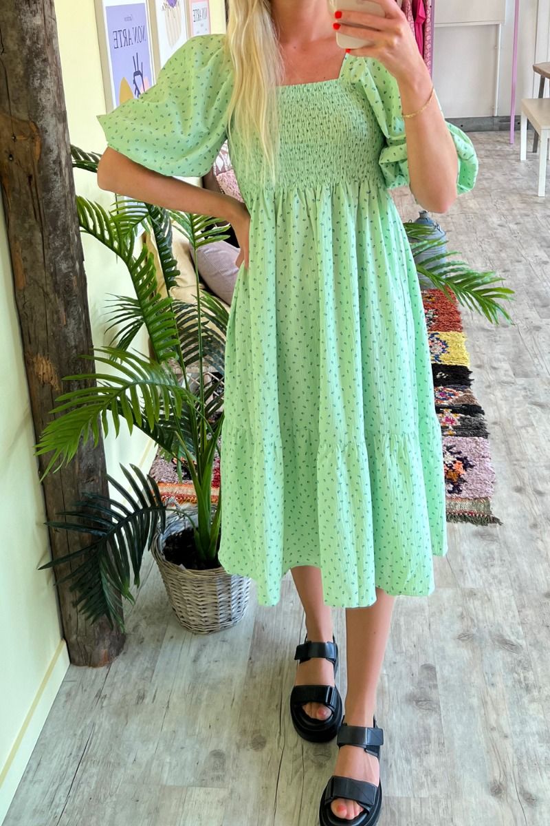 A-View - Kjole - Cheri Ditzy Dress - Green