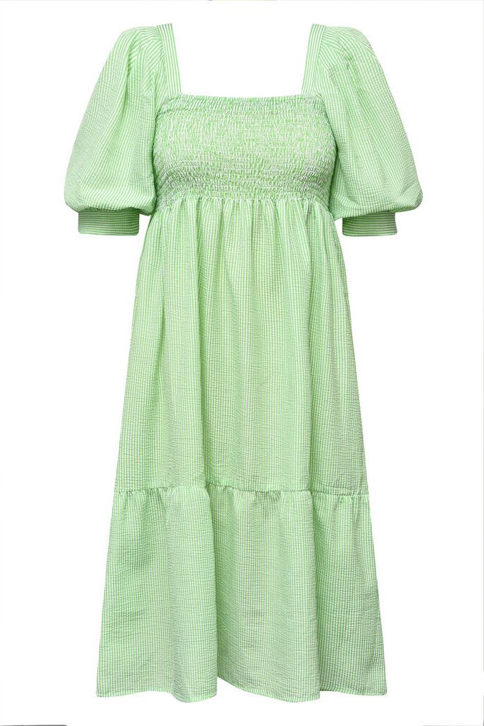 A-View - Kjole - Cheri Stripe Dress - Mint Green