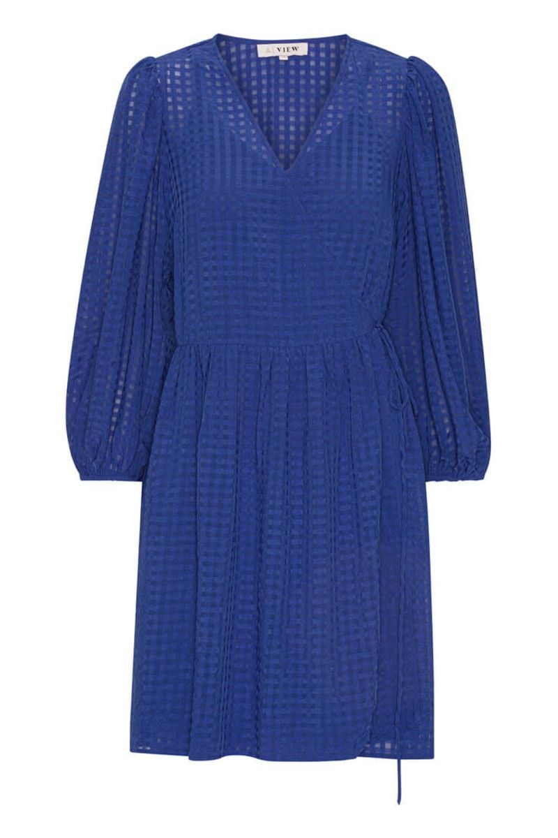 A-View - Kjole - Dawn Dress - Blue