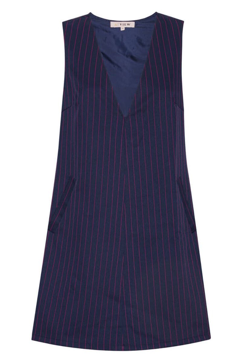 A-View - Vest - Denise Spencer Dress - Navy