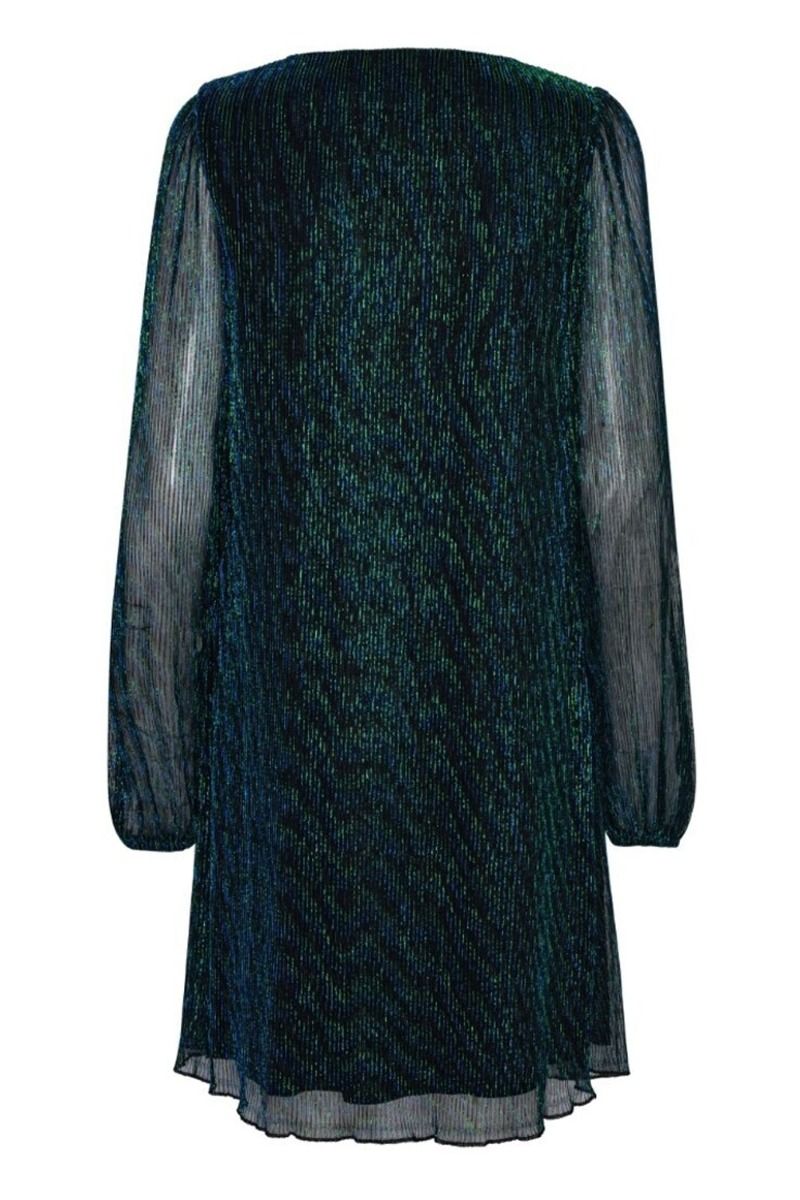 A-View - Kjole - Fiba Dress - Blue w. Green