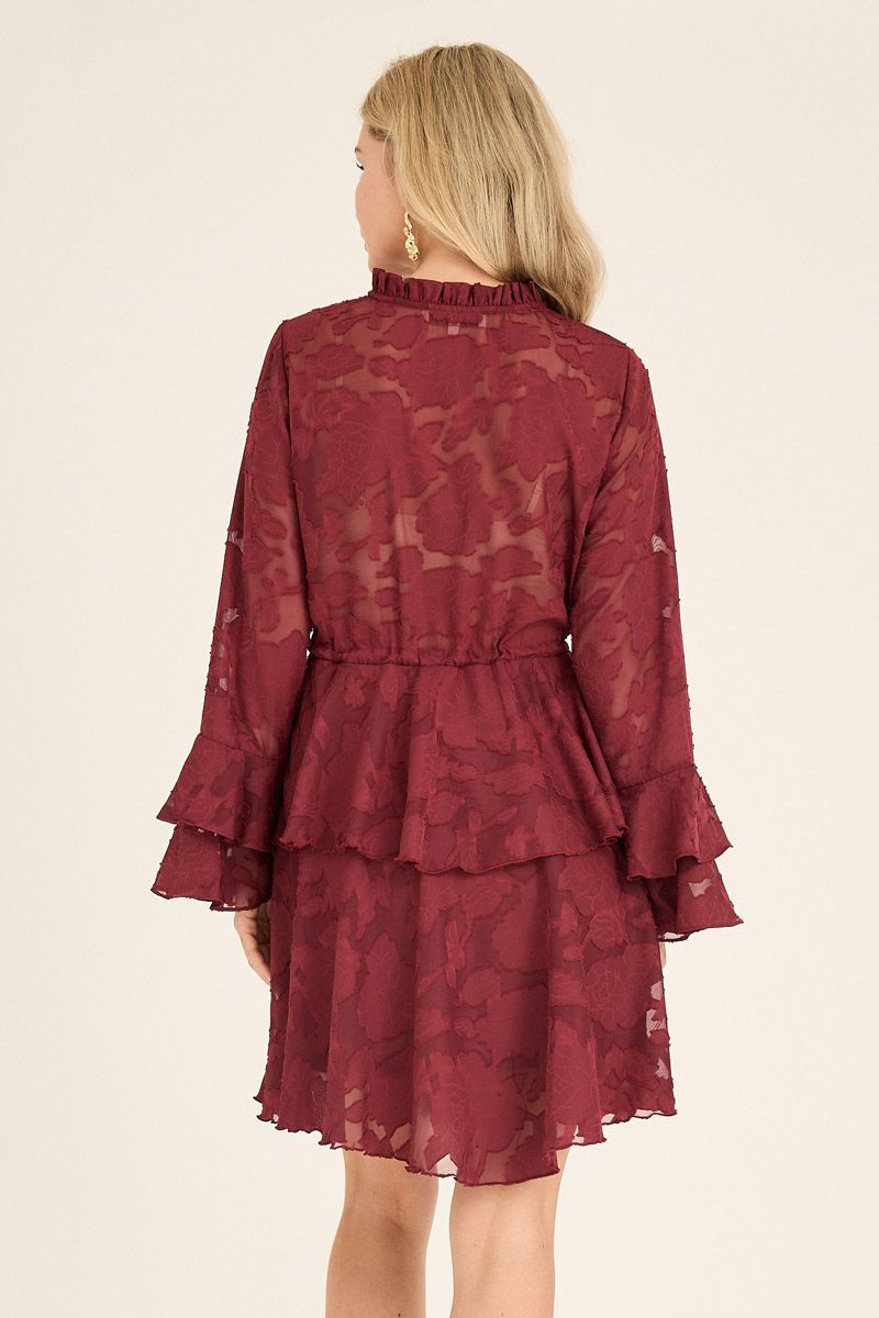 A-View - Kjole - Floretta Dress - Cabernet 