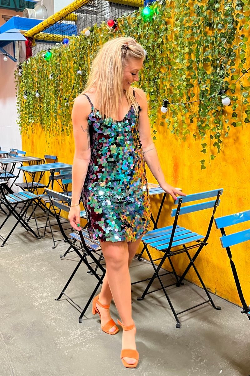 A-View - Kjole - Linella Dress - Green/blue