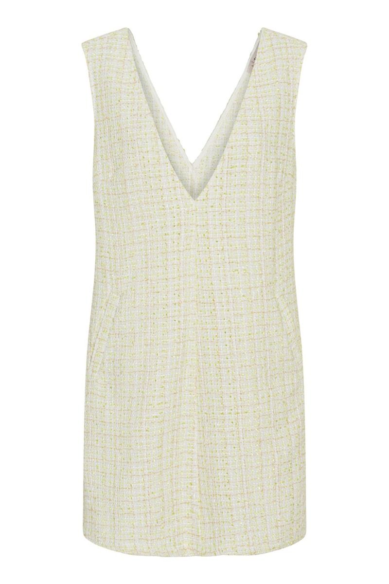 A-View - Kjole - Lula Spencer Dress - Green/white