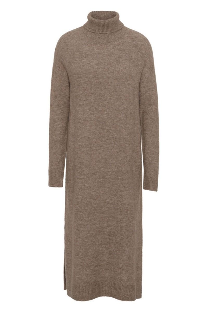 A-View - Kjole - Penny Knit Dress - Camel
