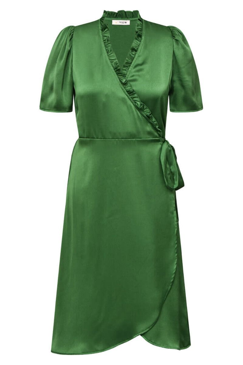 A-View - Kjole - Peony Midi Dress - Green