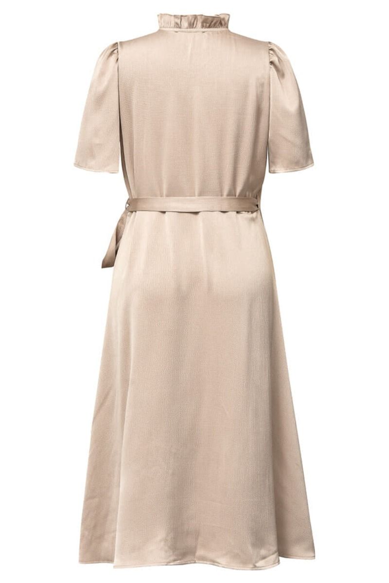 A-View - Kjole - Peony Midi Dress - Sand