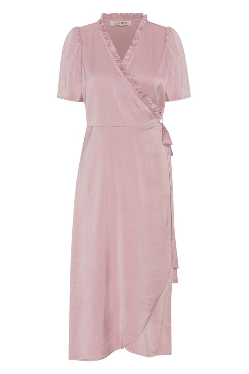 A-View - Kjole - Peony Wrap Dress - Pale Rose