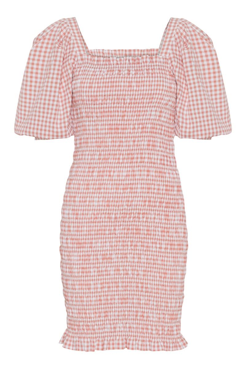 A-View - Kjole - Rikka Check - Check rose