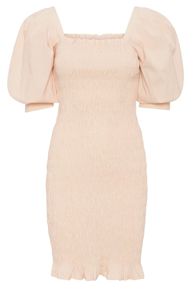 A-View - Kjole - Rikka plain dress 008 - Beige