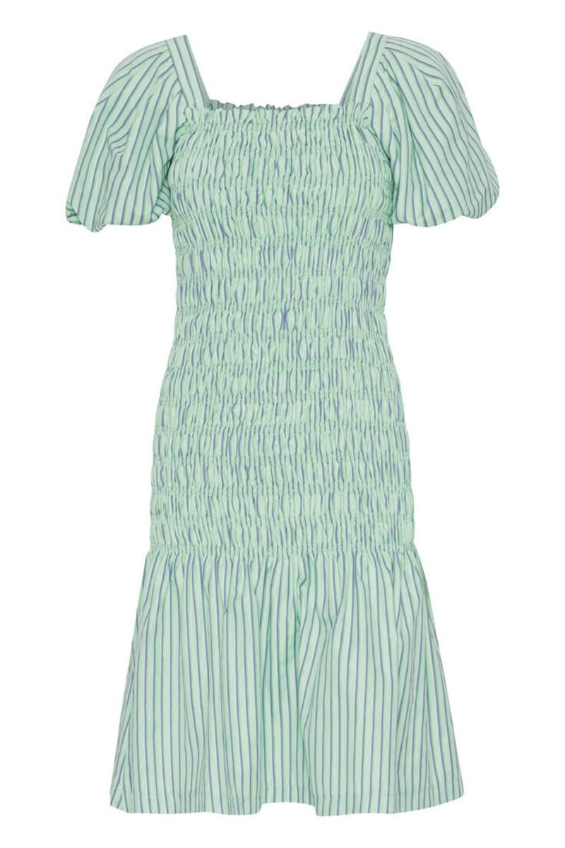 A-View - Kjole - Rikka Stripe Midi Dress - Green