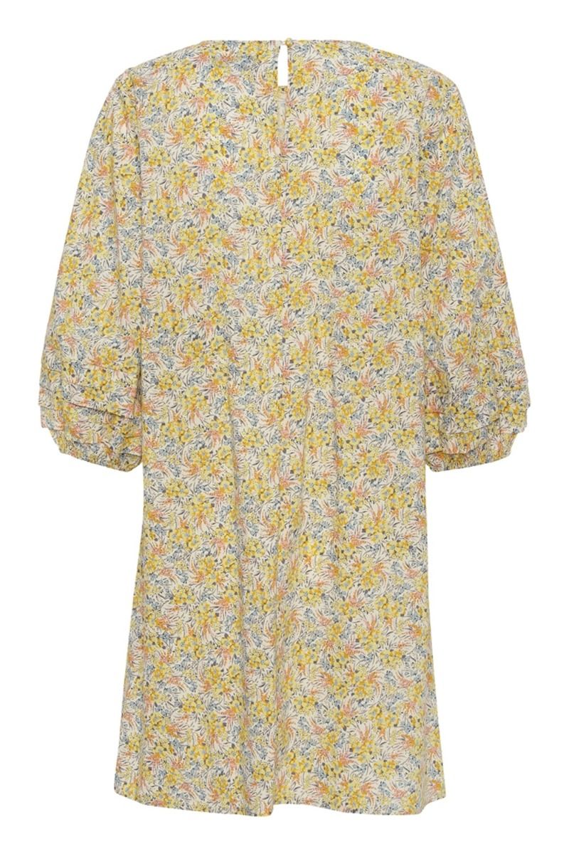 A-View - Kjole - Robeta Dress - Yellow Print
