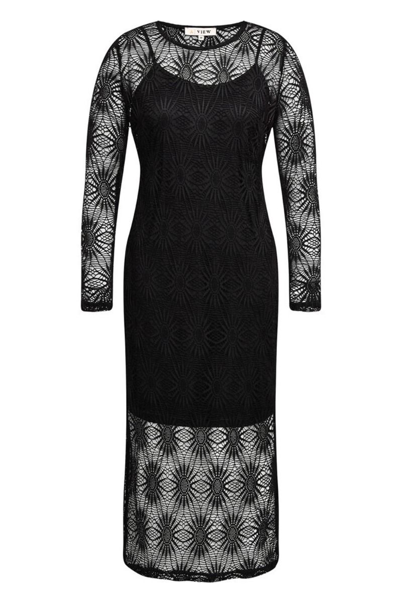 A-View - Kjole - Sky Dress - Black
