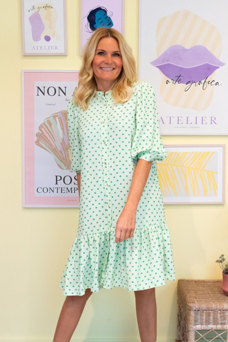 A-View - Kjole - Vanessa Dress - Green