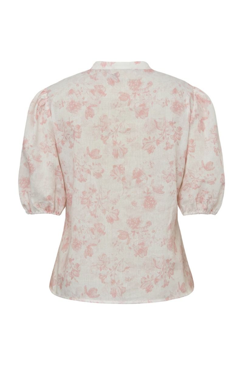 A-View - Skjorte - Lin Shirt - Sand/Pale Pink