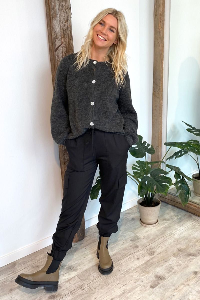 A-View - Cardigan - Menorca Knit Cardigan - Dark Grey