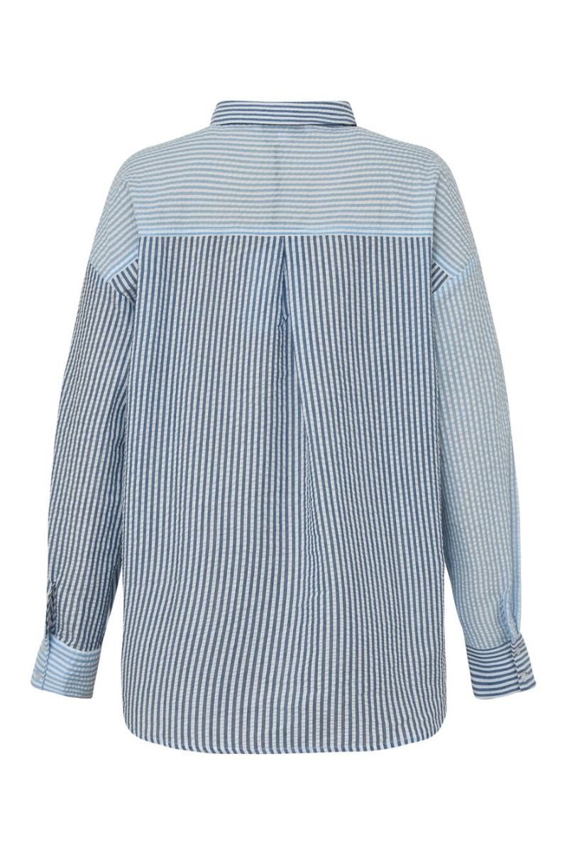 A-View - Skjorte - Mila Shirt - Blue/navy