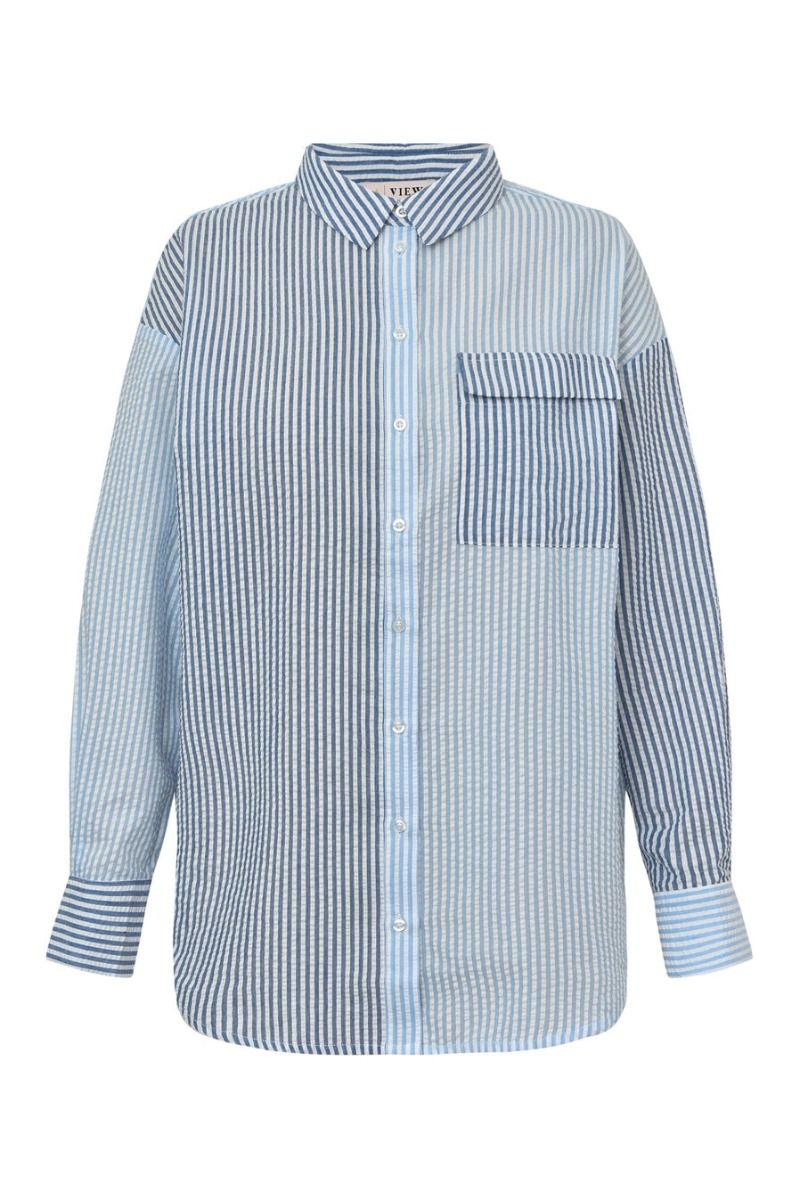 A-View - Skjorte - Mila Shirt - Blue/navy