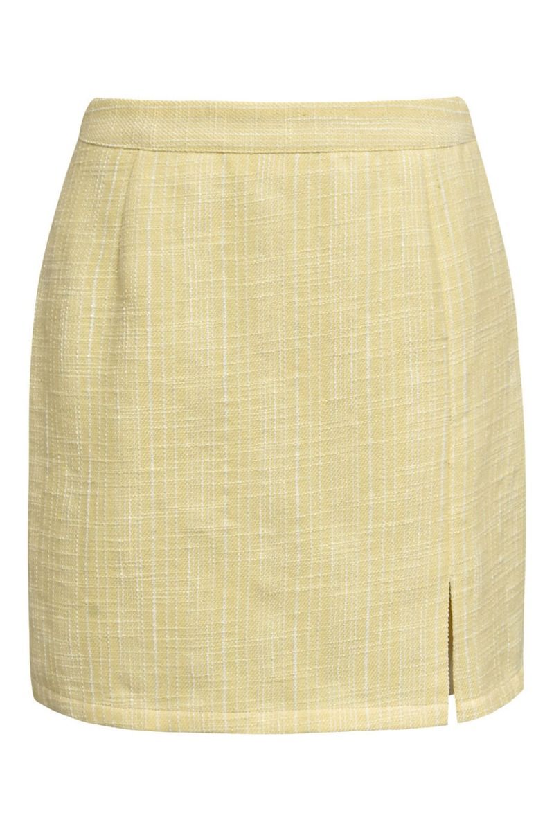 A-View - Nederdel - Annali Bouchle Skirt - Pale Yellow