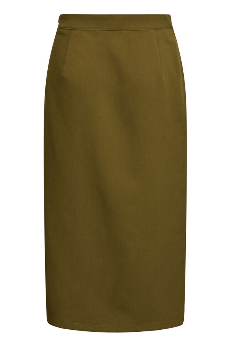 A-View - Nederdel - Annali Midi Skirt - Mustard Green