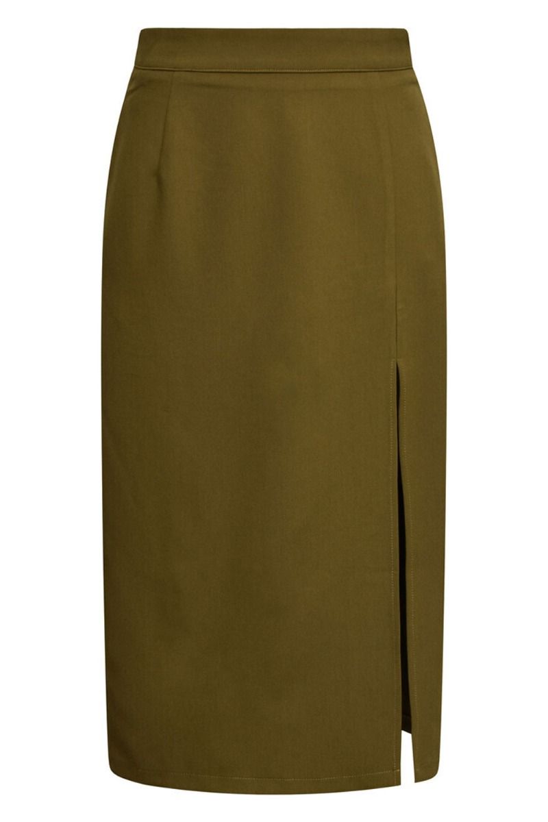 A-View - Nederdel - Annali Midi Skirt - Mustard Green