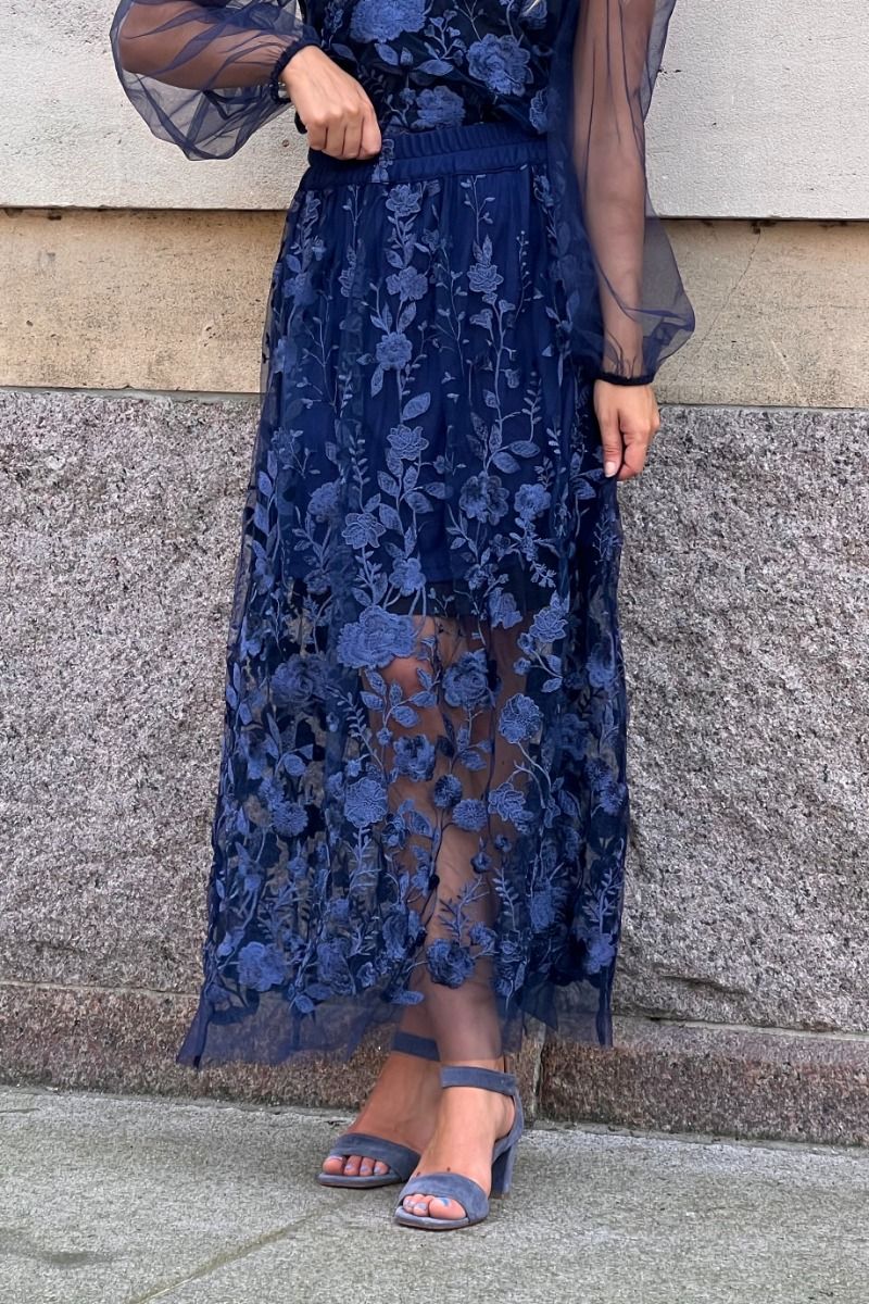 A-View - Nederdel - Fuschia Skirt - Navy