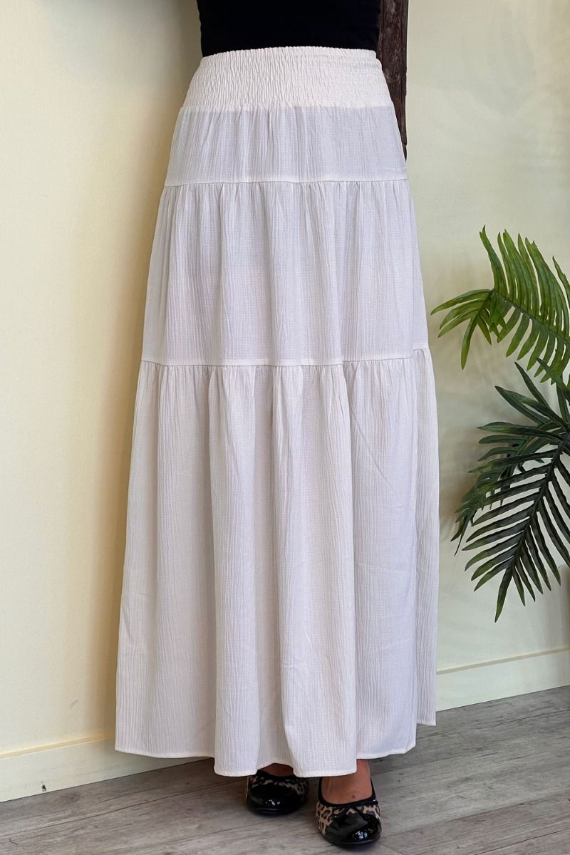 A-View - Nederdel - Gypsy Skirt - Off White